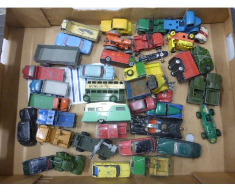 Collection of play worn diecast vehicles circa 1970s-80s to include Matchbox, Corgi etc