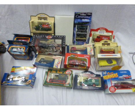 Approx 35 boxed die-cast vehicles to include Dinky, Corgi, Vanguards, Lledo, Maisto, plus a small quantity of loose playworn 