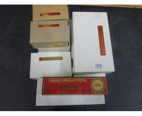 13 Boxed Diecast Special Edition Matchbox Models of Yesteryear to include; 1931 AEC Trolleybus Diddler, 1829 Stephensons Rock