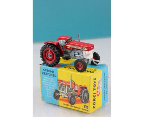 Boxed Corgi 66 Massey Ferguson 165 Tractor in red, vg condition with gd box