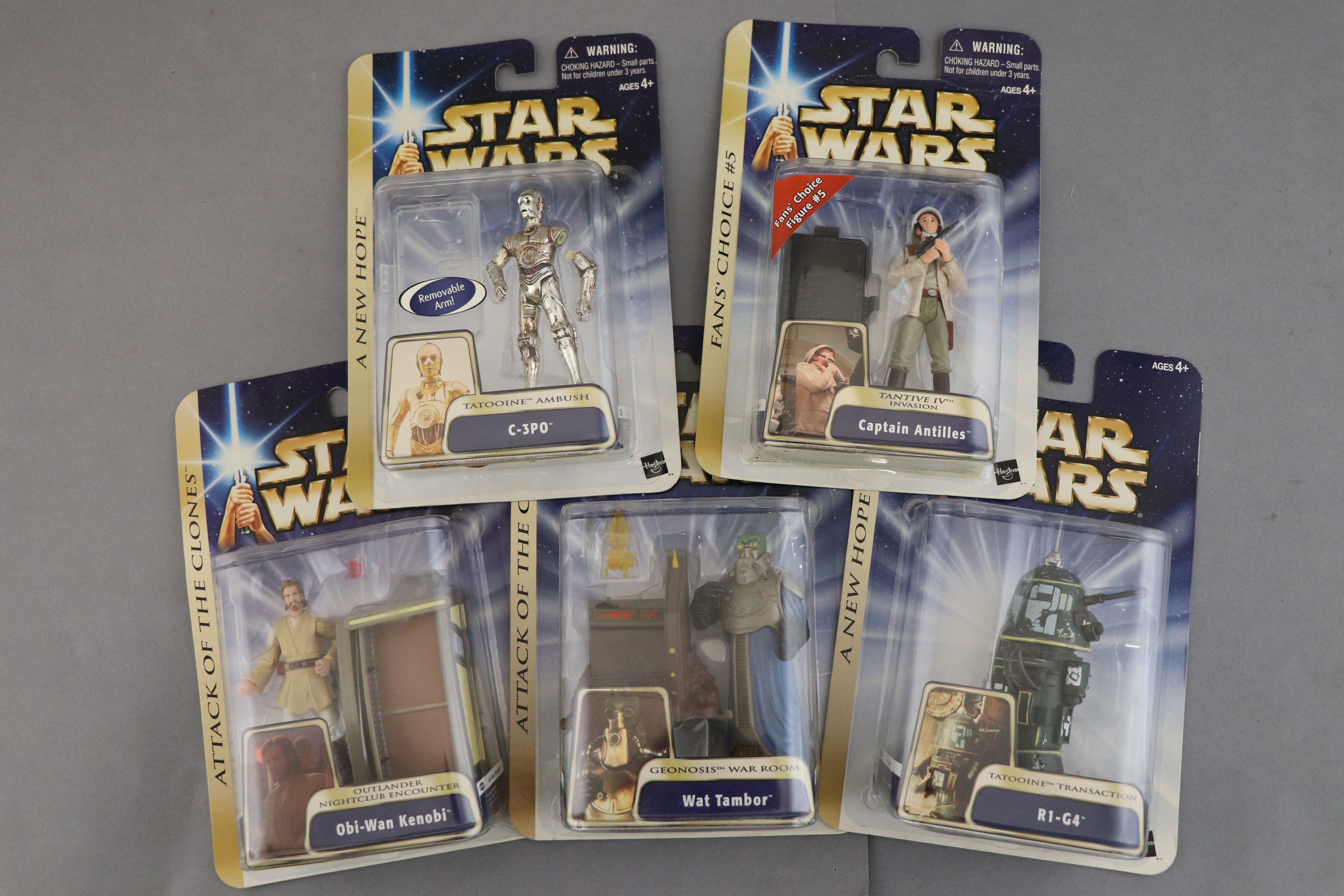 Star Wars Collection of 24 carded and unopened Hasbro Star Wars