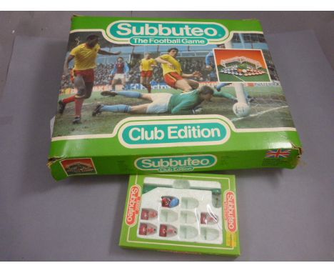 Small group of Subbuteo to include boxed teams, loose players etc