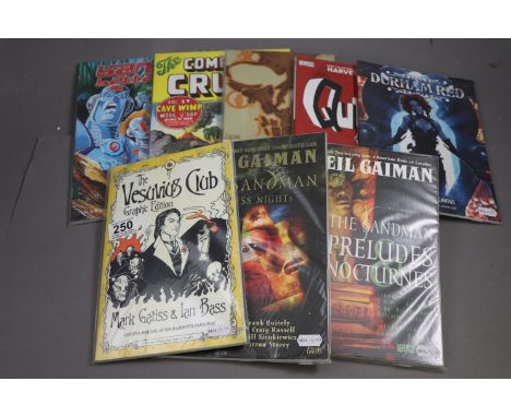 A collection of eight comic books including: Mark Gatiss & Ian Bass, 'Lucifer Box: The Vesuvius Club', graphic edition, Londo