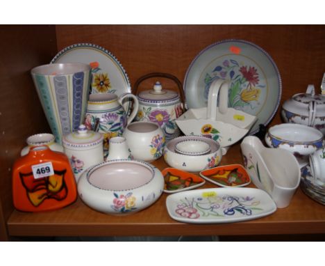 A GROUP OF POOLE POTTERY, various patterns and backstamps (17)