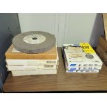 Lot - 10 in. x 1 in. x 1-1/4 in. Grinding Wheels with (2) Norton 8 in. Grinding Wheels in (2) Stacks