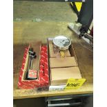 Lot - (4) Enerpac GF-230P 10,000-PSI Pressure Gauges with (3) Starrett Indicator Stands