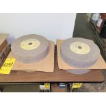 Lot - (4) Norton 12 in. x 3 in. x 1-1/4 in. Grinding Wheels