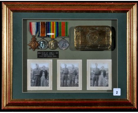 A group of four WWI and WWII General Service Medals, awarded to: 7950 Private/Acting Sergeant David C. Tait, 10th General Hos