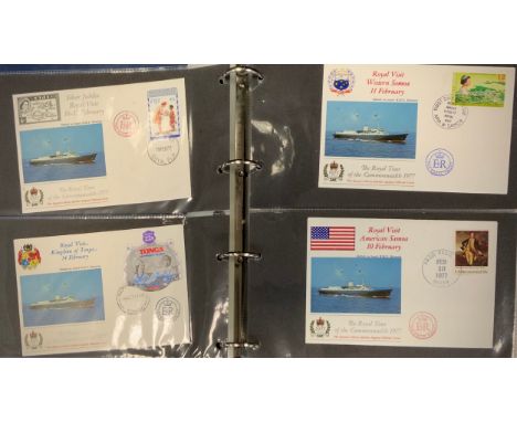 Stamps - An album of Royalty related covers, Royal trips, first day covers etc 
