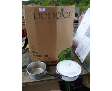 A quantity of cookware.