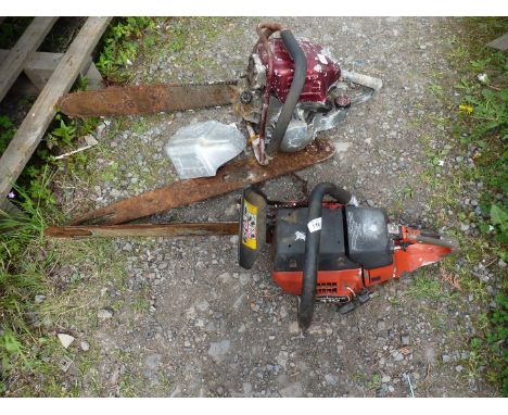 A Homelite chainsaw and a Danarm chainsaw [both as found but both have good compression].