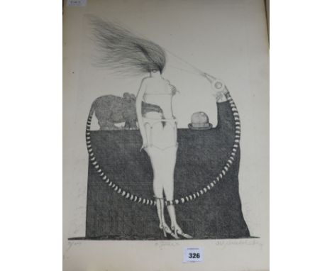 Continental School, print, 'Fohn', 69 x 50cm, unframed