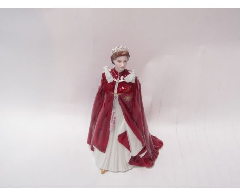 A Royal Worcester figurine of the Queen "In Celebration of The Queen's 80th Birthday"    