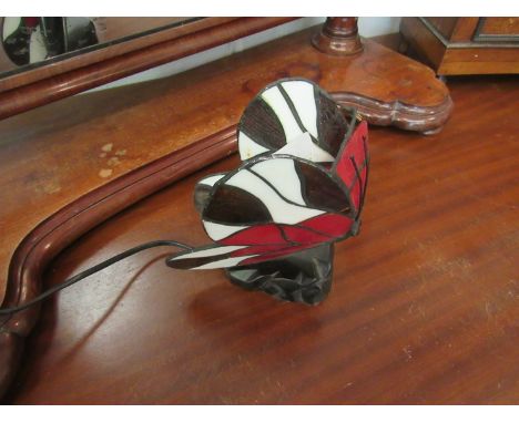 A Tiffany style table lamp in the form of a butterfly, a/f 