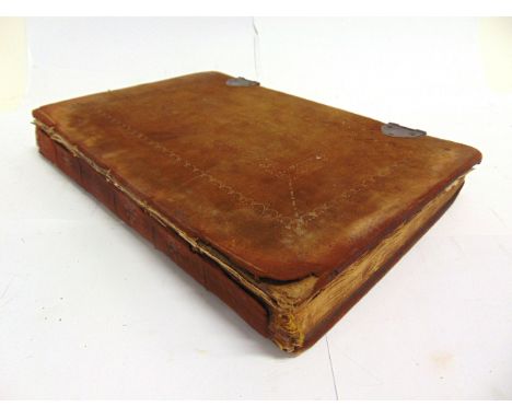 [DOCUMENTS]. A BOOK OF ACCOUNTS &amp; CLIPPINGS  mid 18th to early 19th century, some contents including newspaper notices pa