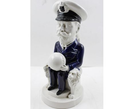 A WILKINSON LTD. (ROYAL STAFFORDSHIRE POTTERY) TOBY JUG, designed by Sir Francis Carruthers Gould, of "King George V" (1919) 