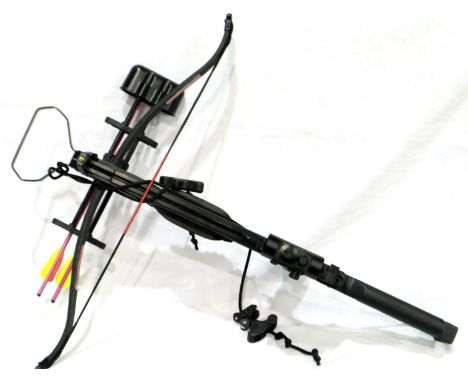 Anglo Arms Panther crossbow with bolts, red dot sight and cocking string. P&amp;P Group 3 (£25+VAT for the first lot and £5+V