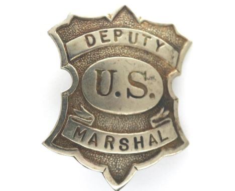 US Sheriff Department badge: Deputy US Marshall. P&amp;P Group 1 (£14+VAT for the first lot and £1+VAT for subsequent lots) 