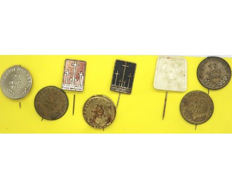 Eight Third Reich period Gau badges, five dated 1936 and three undated. P&amp;P Group 1 (£14+VAT for the first lot and £1+VAT