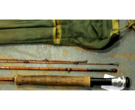 Four piece split cane Hardy trout rod. P&amp;P Group 3 (£25+VAT for the first lot and £5+VAT for subsequent lots) 