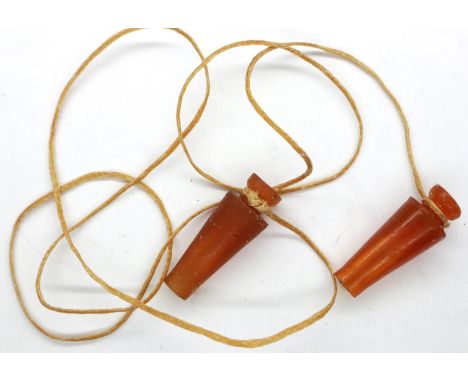 Hard to WWII British Home Front A.R.P Issue ear plugs. P&amp;P Group 1 (£14+VAT for the first lot and £1+VAT for subsequent l