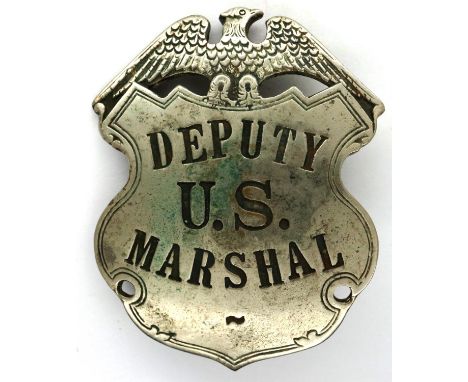 US Sheriff Department badge: Deputy US Marshall. P&amp;P Group 1 (£14+VAT for the first lot and £1+VAT for subsequent lots) 
