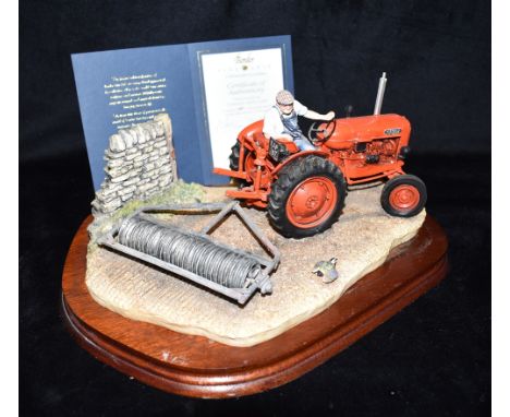 A  LARGE LIMITED EDITION BORDER FINE ARTS TRACTOR GROUP  'Turning with Care', numbered 887/1750, with Certificate of Authenti