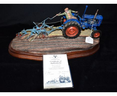 A  LARGE LIMITED EDITION BORDER FINE ARTS TRACTOR GROUP  'At the Vintage', numbered 1247/1750, with Certificate of Authentici