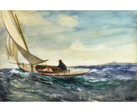 CHARLES NAPIER HEMY (1841-1917) 'The Little Yacht, Falmouth' Gouache Initialled 'C.N.H' and dated 1911 lower right 46cm x 68c