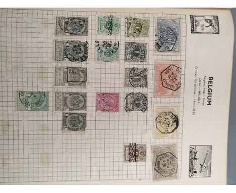 Four stamp albums comprising of Commonwealth and World issues to include an imperforated two penny blue, issues from New Zeal