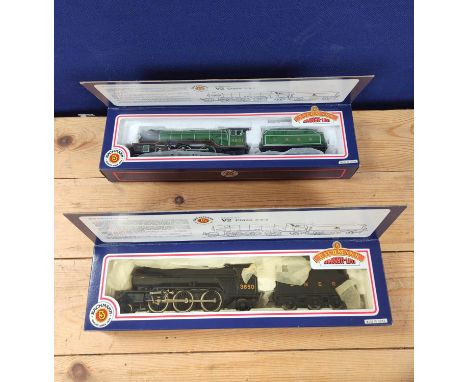 Bachmann Branchline. Two boxed 00 gauge locomotives and tenders to include a Class V2 2-6-2 4801 in LNER apple green &nbsp;31