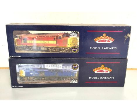 Bachmann Branchline. Two boxed 00 gauge diesel locos comprising of a Class 40 40169 in BR Blue with Centre Head Code DCC Read