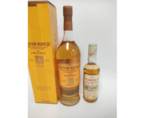 Glenmorangie, the original Highland single malt 10 years old Scotch whisky, 1 Litre, 40% vol, boxed, with half bottle of pure