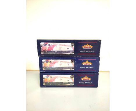 Bachmann Branchline. Three boxed 00 gauge diesel locomotives in Virgin livery to include Limited edition Hereford Model Centr