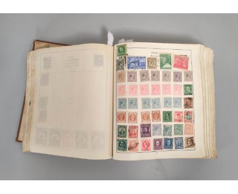 A well filled collector's stamp album arranged alphabetically of world and commonwealth issues to include an 1866 Brazil 100 