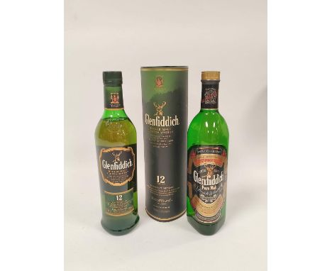 Glenfiddich 12 years old single malt Scotch whisky, 70cl, 40% vol, boxed, with Glenfiddich Special Old Reserve pure malt Scot