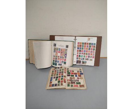 Three stamp albums comprising of Commonwealth and World issues to include issues from Great Britain, France, Dahomey and othe
