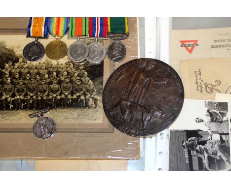 A 1st and 2nd War group of medals to Private T R Ibbotson Rifle Brigade, territorial Service medal and Army Temperance medal 