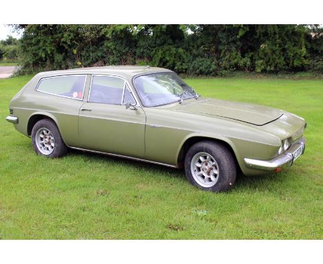 1968 Reliant Scimitar GTE SE5A (believed to be motor show car). Original black rexine interior. Essex V6. Green paint work, 4