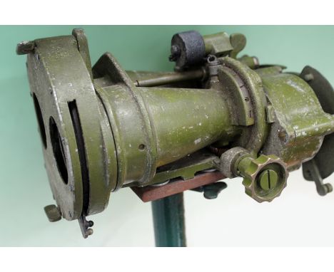 WWII Destroyer binoculars on associated tripod.