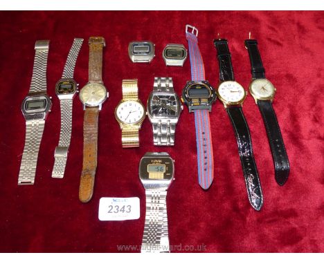 A quantity of gents Watches including three Sekonda, Timex, Avanti, Don, Futura, Omac, etc.