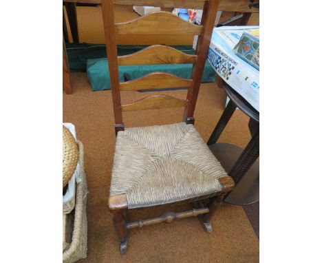 Victorian ladder back rocking chair