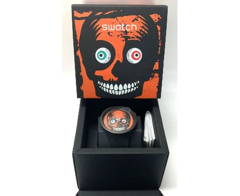 Swatch Big Bold Bio - Ceramic Itâ€™s Spooky Time wrist watch. New unused.