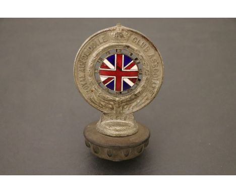 Early RAC Car Mascot with Enamel Union Jack centre and numbered