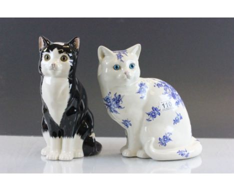 Two Just Cat Co Staffordshire cat figures.