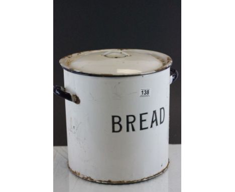 Large Enamel Bread Bin