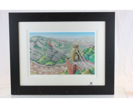 Framed & glazed Limited Edition print of Avon Gorge by R W Forster