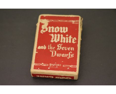 Boxed set of Pepys Snow White and the Seven Dwarfs playing cards