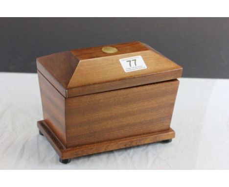 Regency Style Mahogany Tea Caddy