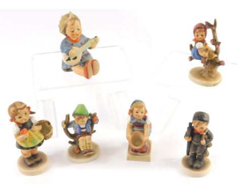 Various Goebel Hummel figures, to include Boy Sweep, 10cm high, various others. (6)